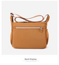 Dark Blue Multi-Pocket Lightweight Nylon Crossbody Bag – Stylish, Functional, and Spacious Shoulder Bag for Women