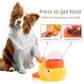 Yellow Interactive Duck-Shaped Automatic Pet Feeder – Smart Treat Dispenser for Cats & Dogs with 3 Adjustable Port Sizes