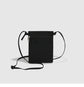 Black Minimalist Lightweight Nylon Crossbody Phone Bag - Compact & Stylish for Women