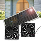 Solar Panel Fan Kit – 16W Monocrystalline Solar Powered Ventilation System with Dual Fans