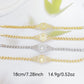 Elegant Hollow Floral Geometric Bracelet – Gold-Plated Copper Fashion Jewelry with Delicate Chain Design(R80）