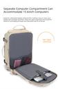 Orange Stylish & Spacious Backpack – Lightweight, Expandable Travel & Daily Use Rucksack (31×20×43cm)