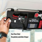 2 Pcs Khaki Car Sun Visor Organizer – Multi-Purpose Tactical Storage Bag for Tools, Cards & Gear