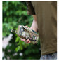 Black camouflage Multi-Functional Outdoor Water Bottle & Phone Pouch – Tactical Zippered Waist Pack for Travel, Hiking, and Daily Use