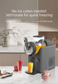 White Compact Home Cold Drink & Ice Cream Maker – Multi-Functional Slush, Milkshake, Coffee, Cocktail & Ice Cream Machine with Auto-Clean Function (AU Plug)