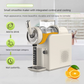 White Compact Home Cold Drink & Ice Cream Maker – Multi-Functional Slush, Milkshake, Coffee, Cocktail & Ice Cream Machine with Auto-Clean Function (AU Plug)