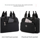 Blue Large Capacity Single Shoulder Bag – Waterproof Nylon Tote with Adjustable Strap, Multi-Functional Design for Everyday Use