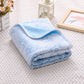 Blue Pet Blanket Set – Plush Paw Print Design, 3-Piece Pack (S/M/L Sizes)