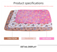 Blue Pet Blanket Set – Plush Paw Print Design, 3-Piece Pack (S/M/L Sizes)
