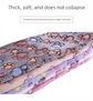 Blue Pet Blanket Set – Plush Paw Print Design, 3-Piece Pack (S/M/L Sizes)