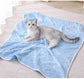 Brown Pet Blanket Set – Plush Paw Print Design, 3-Piece Pack (S/M/L Sizes)