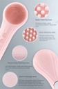 Purple Multi-Functional Silicone Facial Cleansing Brush – Ultrasonic & Heat Infusion Beauty Device