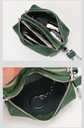 Green High-Quality Genuine Leather Key Case – Double-Layer Zippered Organizer for Keys, Cards & Coins