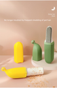 Yellow Multifunctional Banana-Shaped Lint Remover – Portable Sticky Hair Cleaner with 6 Replaceable Rolls