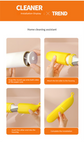 Yellow Multifunctional Banana-Shaped Lint Remover – Portable Sticky Hair Cleaner with 6 Replaceable Rolls