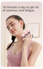 Purple Portable 6-Wheel Massage Roller – Quiet, Compact Muscle Relief Tool for Neck, Back, Legs & Shoulders