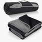 Black and Grey 3-Layer Waterproof Outdoor Blanket – Portable, All-Weather Picnic & Camping Mat with Storage Pocket