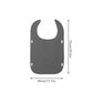 Grey Anti-Stain Feeding Apron with Pocket – Adjustable Care Bib for Elderly & Disabled Adults (2-Pack)