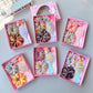 Style 2 Boxed Hair Tie Set with Pink Rubber Bands, Cute Hair Accessories & Mini Comb – Perfect Gift for Girls