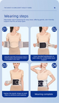 Size M Grey Wide Breathable Lumbar Support Belt  – Adjustable Back Brace for Pain Relief & Posture Correction