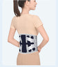 Size L Grey Wide Breathable Lumbar Support Belt  – Adjustable Back Brace for Pain Relief & Posture Correction