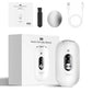 White 2-in-1 Electric Foot Care Device – Cordless Callus Remover & Skin Polisher with Dual Heads
