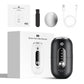 Black 2-in-1 Electric Foot Care Device – Cordless Callus Remover & Skin Polisher with Dual Heads