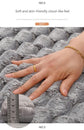 Plush Cobblestone Memory Foam Bath Mat - Super Absorbent, Non-Slip & Machine Washable(Pink 50*80㎝)
