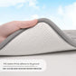 Plush Embossed Leaf Bath Mat - Ultra Soft, Absorbent & Non-Slip Bathroom Rug(Dark gray 50*80㎝)