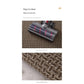 Absorbent & Dirt-Resistant Woven Kitchen Mat - Non-Slip Runner Rug for Home(Interlocking Black)