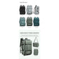 4-in-1 Convertible Travel Backpack & Briefcase - Large Capacity, 16" Laptop Compartment, USB Port(Army Green)