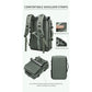 4-in-1 Convertible Travel Backpack & Briefcase - Large Capacity, 16" Laptop Compartment, USB Port(Dark Green)