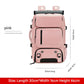 4-in-1 Convertible Travel Backpack & Briefcase - Large Capacity, 16" Laptop Compartment, USB Port(Pink)