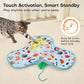 White Interactive Cat Play Tunnel & Hunting Cover - Self-Entertaining Pet Game Toy with Teasers