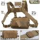 Black Minimalist Tactical Chest Rig - Lightweight Recon Pouch with Laser-Cut MOLLE & Quick-Release Buckles