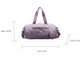Pink Stylish Sports Gym Bag for Women - Lightweight Travel Duffel with Wet/Dry Pocket