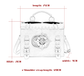 Retro Steampunk Satchel Bag with Decorative Clock & Gears - Gothic Crossbody Purse