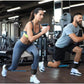 Blue  Silver SnapResistance Bands Set with Ankle Straps for Glute Kickbacks & Leg Workouts (10-30lbs)