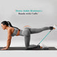Blue  Silver SnapResistance Bands Set with Ankle Straps for Glute Kickbacks & Leg Workouts (10-30lbs)