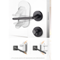 2-Pack White Child Safety Door Lever Lock - No-Drill Door Handle Lock for Home Security