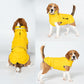 M Yellow All-Season Pet Raincoat - Waterproof & Dustproof High-Collar Dog Windbreaker for Spring