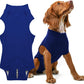 M/L Blue Premium Pet Physiological Suit - Comfortable & Breathable Bamboo Modal Recovery Suit