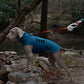 L Dark Blue All-Season Pet Raincoat - Waterproof & Dustproof High-Collar Dog Windbreaker for Spring