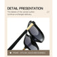 Black Retro Double Bridge Square Frame Polarized Sunglasses - Driving Sun Protection Eyewear