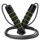 5 PCS Black-green Adjustable Steel Wire Speed Jump Rope Set - Professional Fitness Rope with Ball Bearings for Cardio, Boxing & Workout