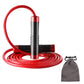 Red Weighted Jump Rope for Workout Fitness - Thick 9mm Cable for Intense Fitness, Strength & Cardio Workout