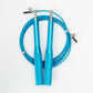 2PCS Blue Pro-Grade Speed Jump Rope with Knurled Aluminum Handles - Ball Bearing System for CrossFit, Boxing & Double Unders