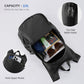 Black Ultra-Lightweight Packable Backpack (10L) - Foldable Daypack for Travel, Hiking & Sports