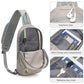 Grey Lightweight Crossbody Sling Bag - Versatile Chest Daypack for Hiking, Travel & Daily Use