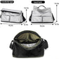 Black Large Capacity Waterproof Tote Bag - Convertible Crossbody Messenger for Gym, Travel & Work